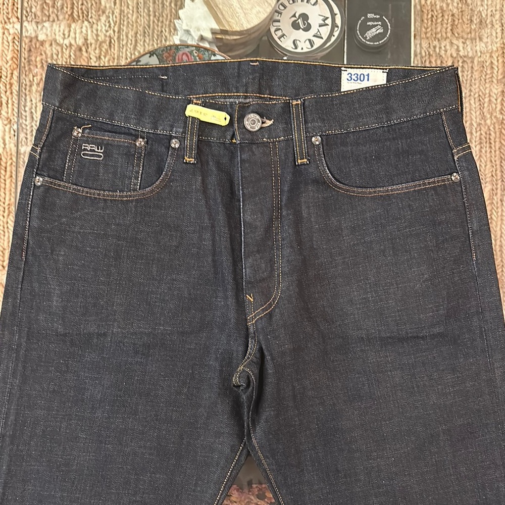 G-Star Men's Dark Blue Jeans